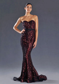 Jadore Allegra Sequin Mermaid Gown          