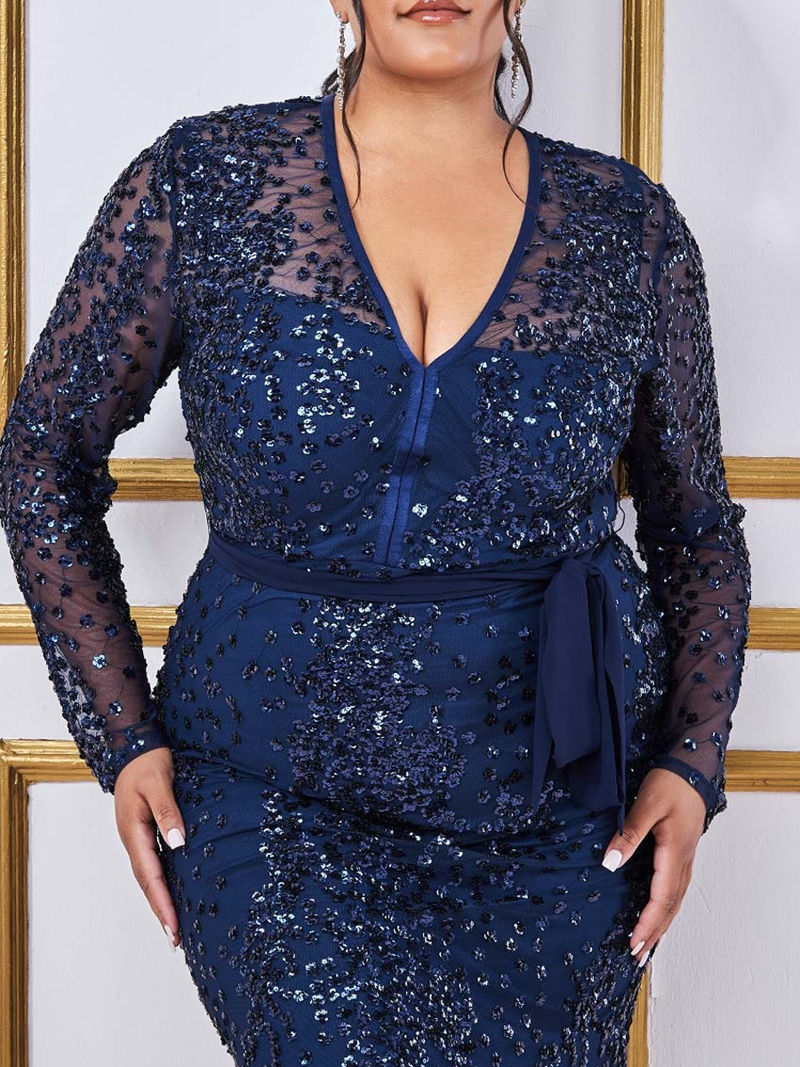 Thumbnail: Goddiva Spread On Sequin Maxi Dress Sz 18 ONE ONLY