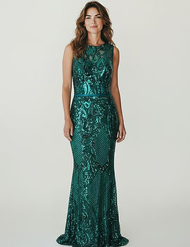 Embellished Evening Dress