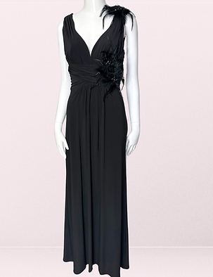 Matthew Eager Feather Embellished Stretch Jersey Maxi