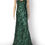 Thumbnail: Bariano Strapless Sequin Pattern Evening Gown Sz 10 ONE ONLY
