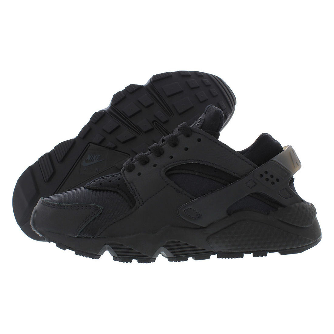 Nike Air Huarache Womens Shoes Color: Black 100% Authentic