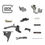 Thumbnail: GLOCK 43X 48 OEM Lower Parts Kit w/ Locking Block and Rails