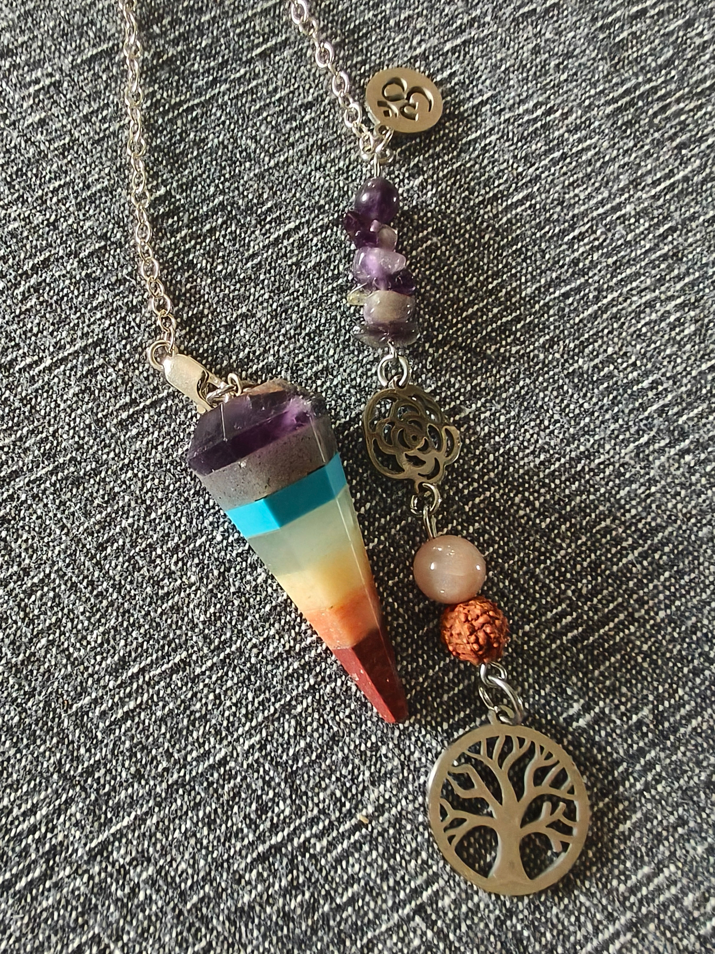 7 Chakra Pendúll - Cleansing the chakras