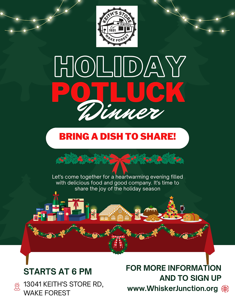 Keith's Store Xmas Potluck