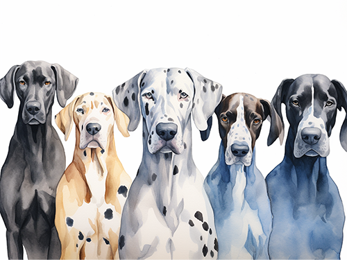 Five Great Danes