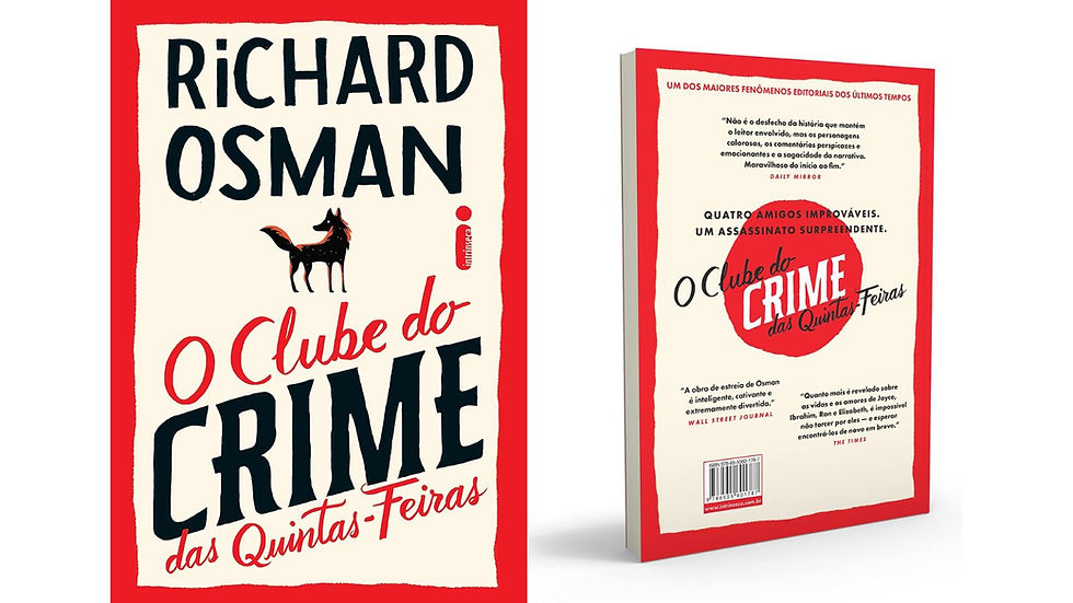 capa livro clube do crime das quintas feiras