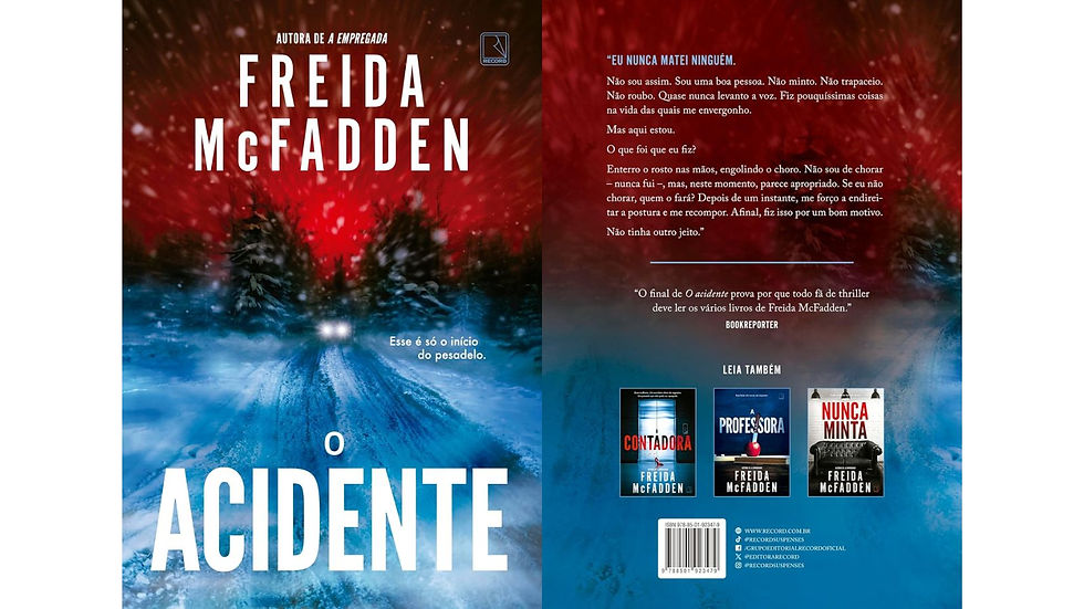 capa livro o acidente