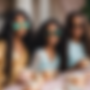 3-black-girls--age-14--with-Brazilian-middle-part-long-luxurious-hair--having-a-tea-party-