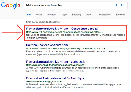 fideiussione assicurativa milano