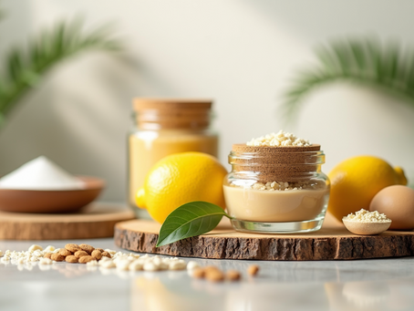 Natural ingredients used in skincare products