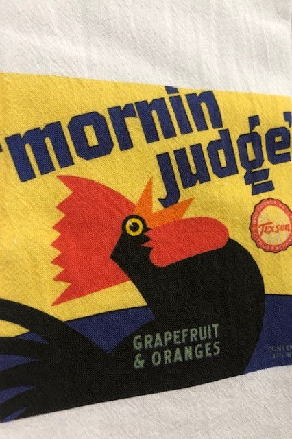Thumbnail: Morning Judge Rooster Tea Towel