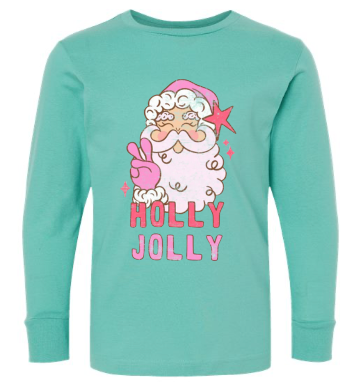 Thumbnail: Holly Jolly(Santa) Long Sleeve - TODDLER/YOUTH