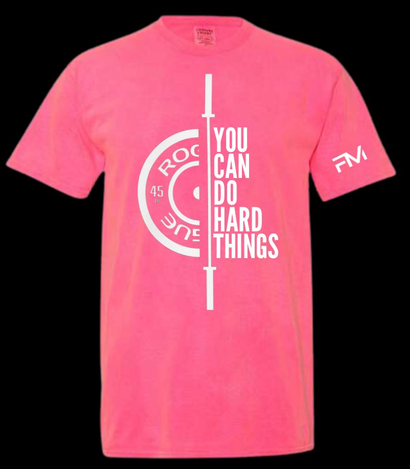 Thumbnail: You Can Do Hard Things (barbell) - Unisex T-shirt