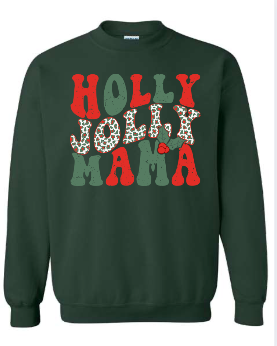 Thumbnail: Holly Jolly Mama - Unisex Sweatshirt