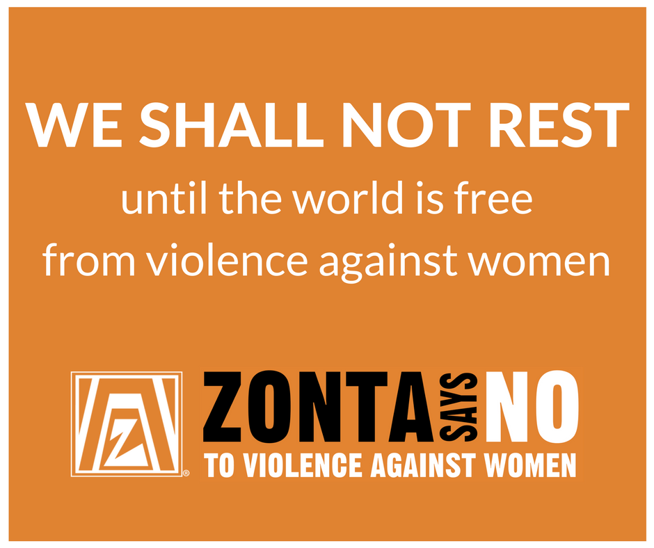 We Shall Not REST unitl the world is free from violence against women.