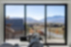 Mountain Modern bunk room with scenic mountain views