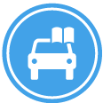 Car Icon with Book