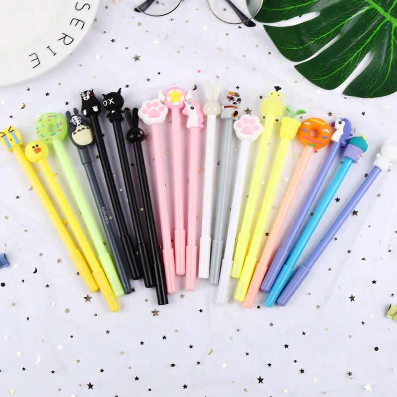 Thumbnail: Cute Cartoon Gel Pens for Students and Office Use