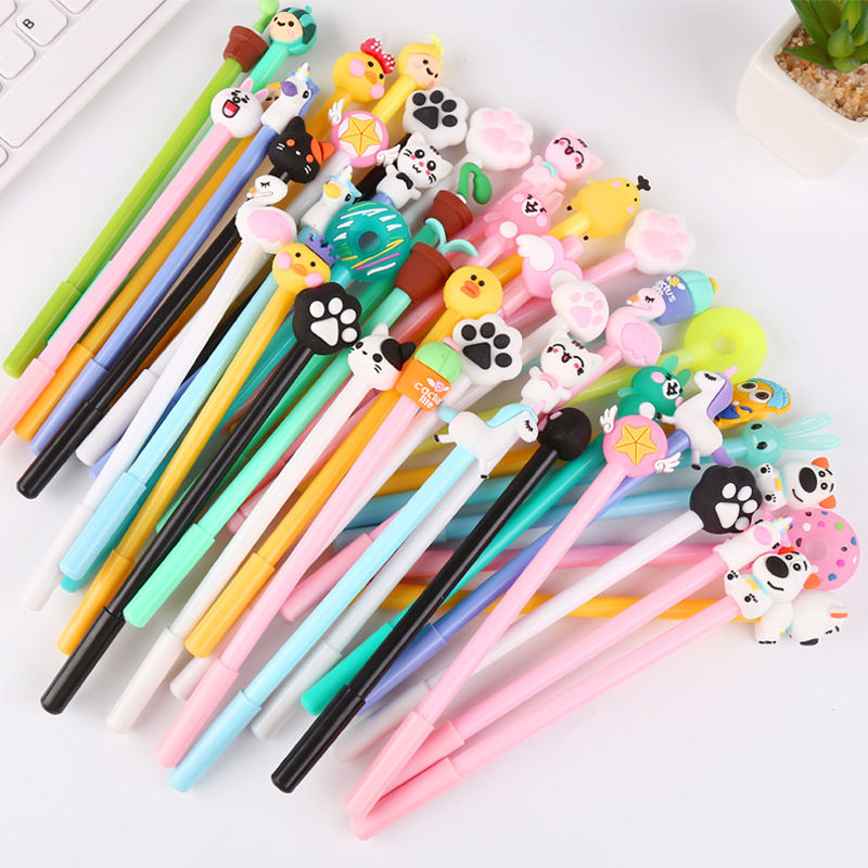 Thumbnail: Cute Cartoon Gel Pens for Students and Office Use