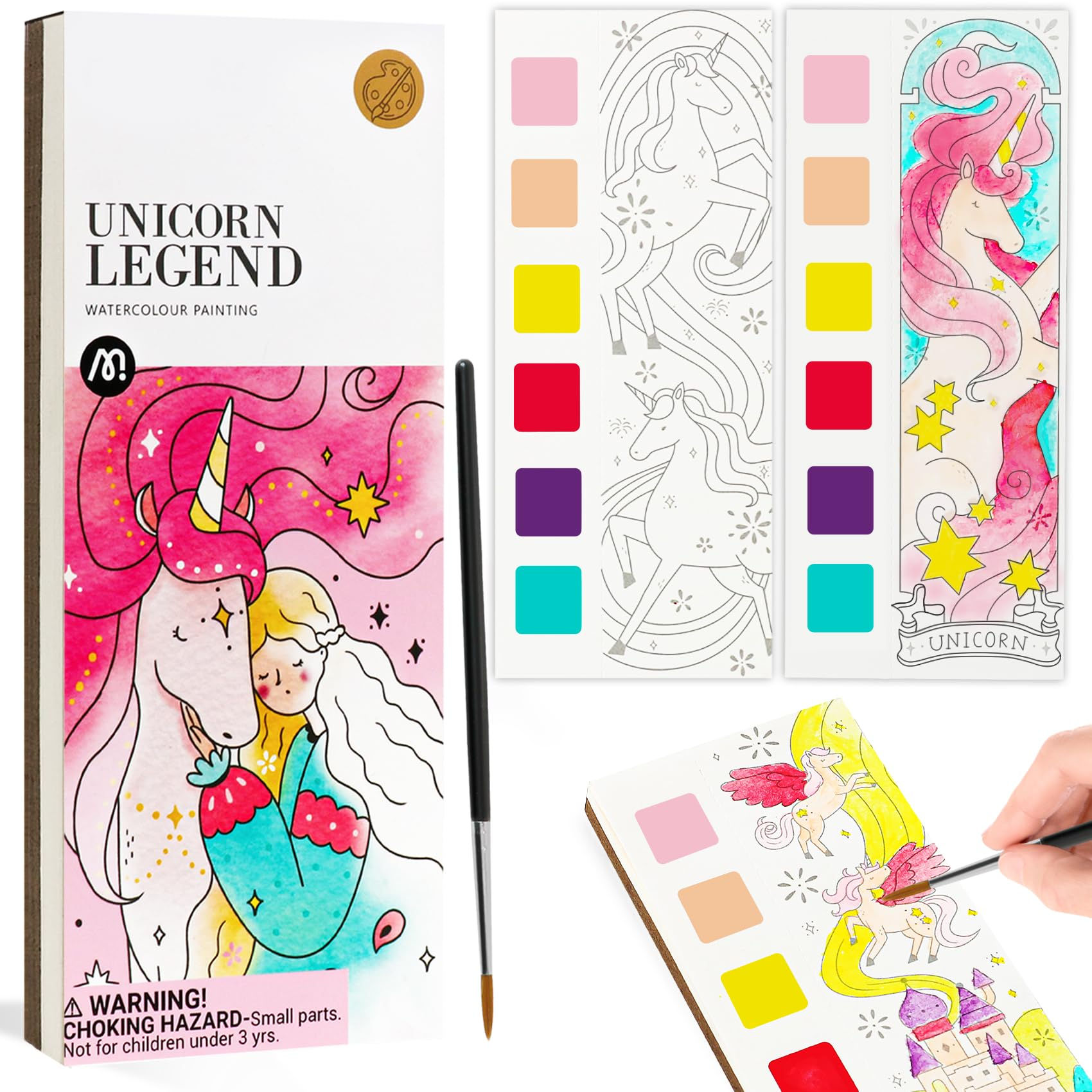 Watercolor Painting Books Pocket Watercolor Painting Coloring Kit Paint with Wat