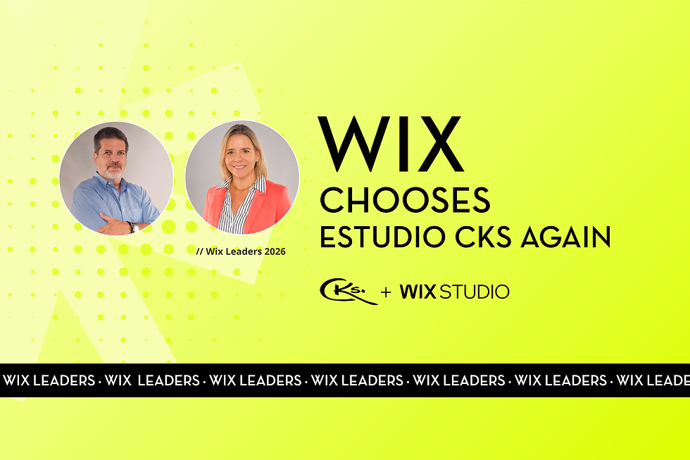 Wix chooses Estudio CKS once again to be part of its community of leaders.