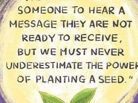 Are you planting seeds ?