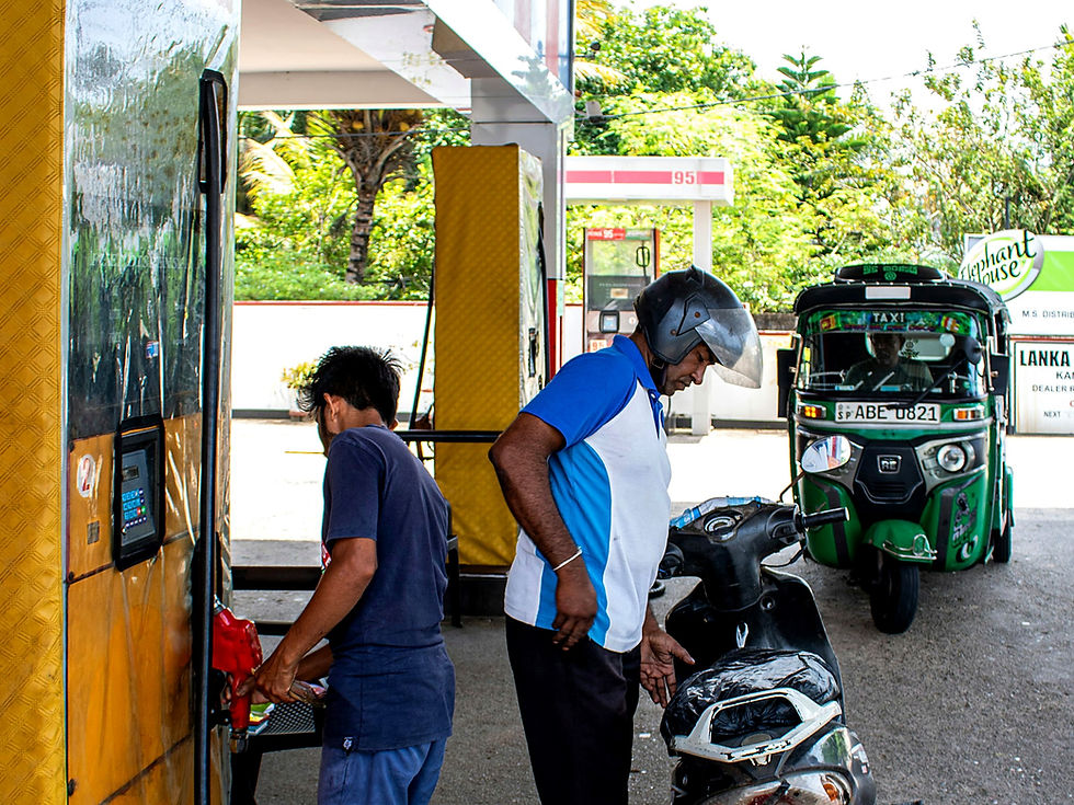Fuel station attendant refuelling