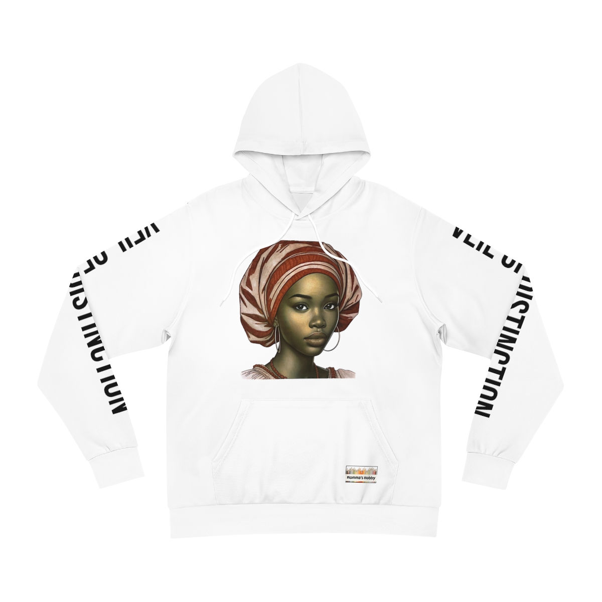 Veil of Distinction - White Fashion Hoodie (AOP)