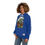 Thumbnail: A Touch of Spring - Dark Blue Fashion Hoodie (AOP)