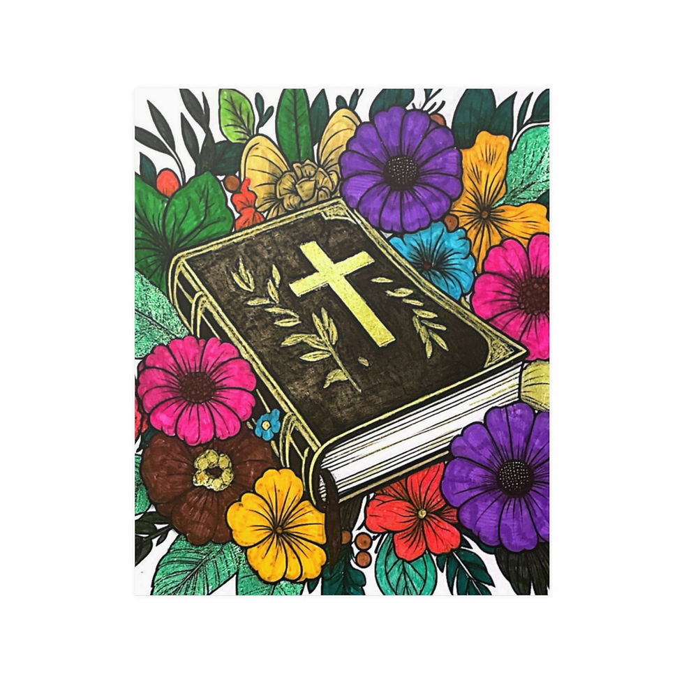 Thumbnail: The Living Word - Satin Posters (210gsm)