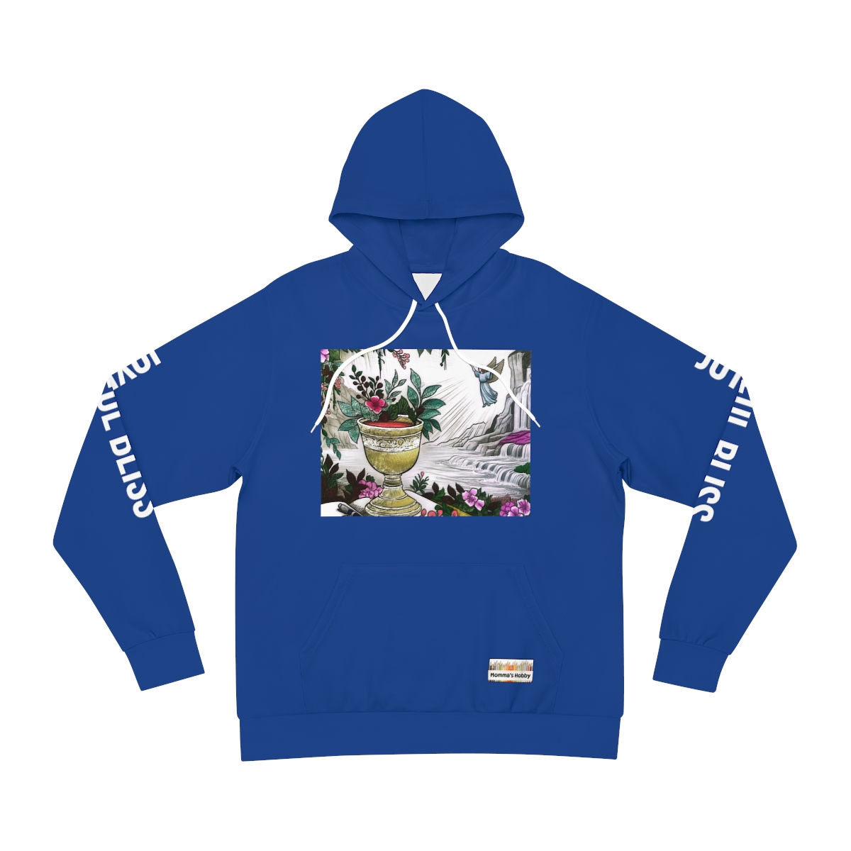 Joyful Bliss - Dark Blue Fashion Hoodie (AOP)