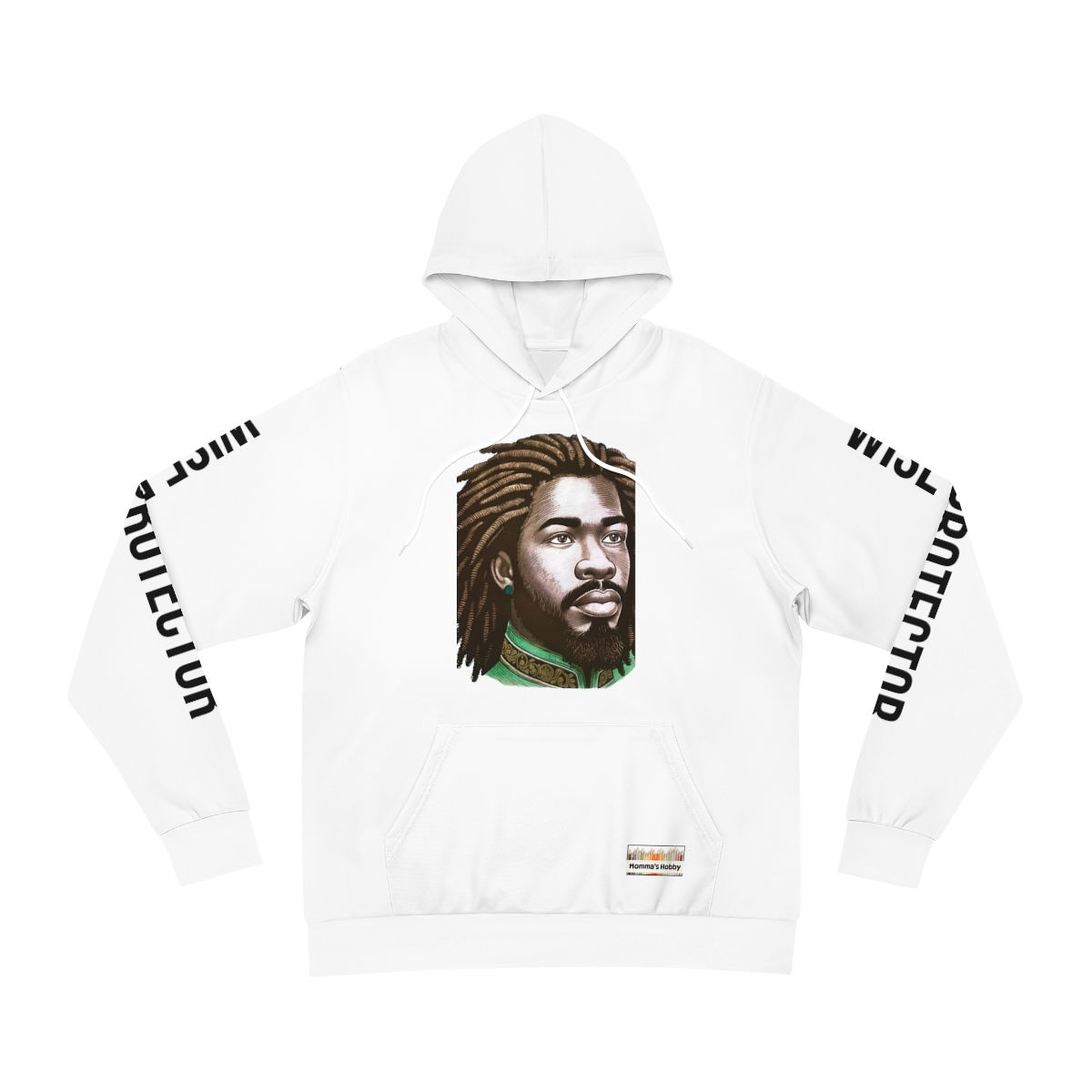 Wise Protector - White Fashion Hoodie (AOP)