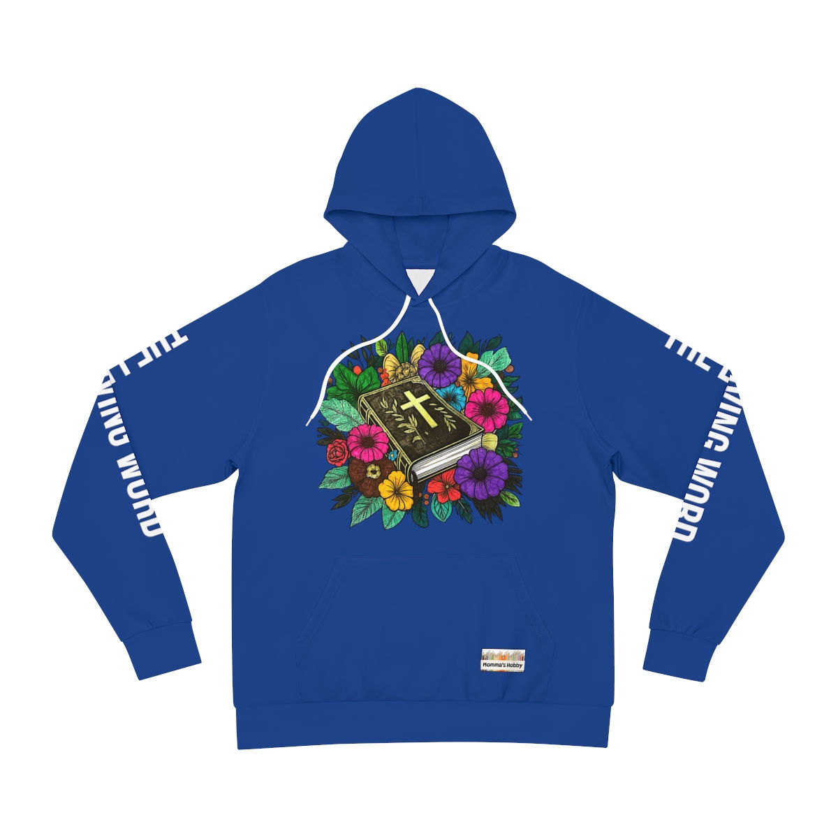 The Living Word - Dark Blue Fashion Hoodie (AOP)