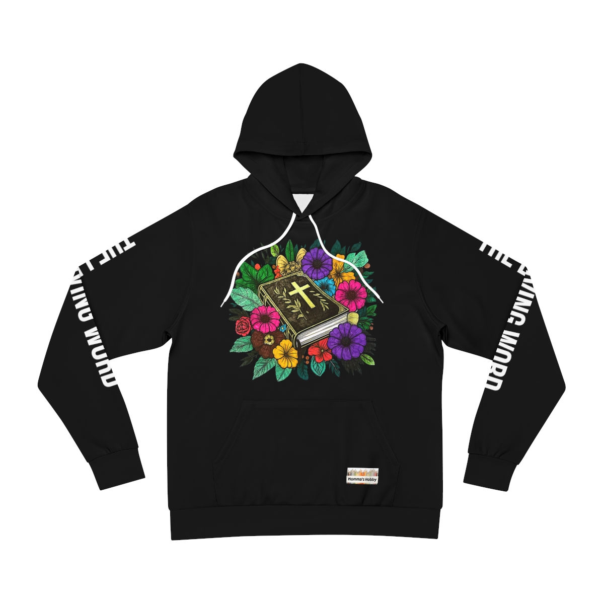 The Living Word - Black Fashion Hoodie (AOP)