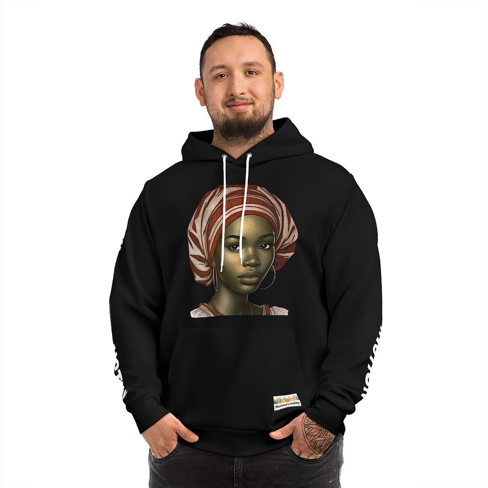 Thumbnail: Veil of Distinction - Black Fashion Hoodie (AOP)