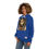 Thumbnail: Woman of Strength - Dark Blue Fashion Hoodie (AOP)
