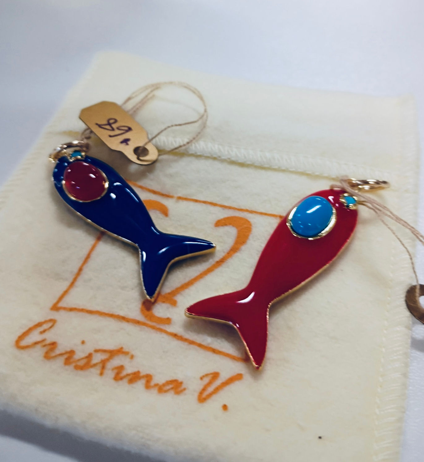 Cristina V Jewelry Blue Fish Charm