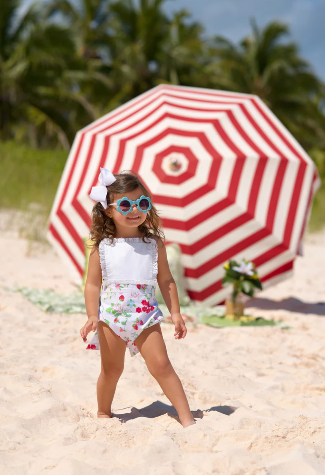 TBBC Sally Sunsuit in Berry Sweet