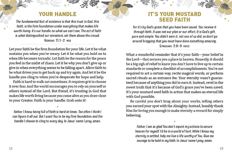 Thumbnail: A Mustard Seed Faith: Devotion + Prayers for Women (Large Print)