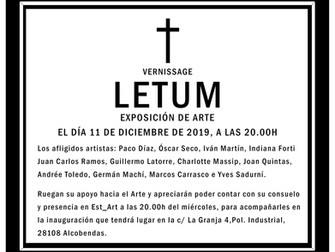 LETUM, EXPOSICIÓN EN EST_ART_SPACE