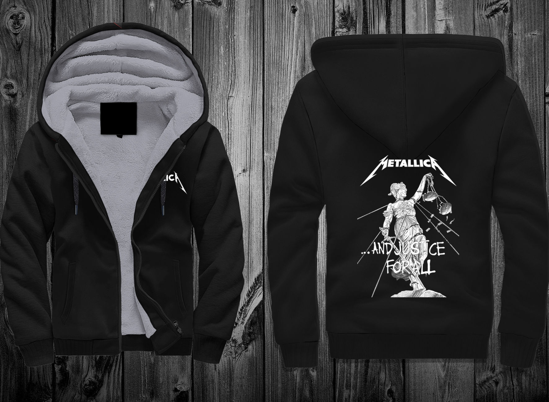 JACKET WINTER METALLICA AND JUSTICE FOR ALL