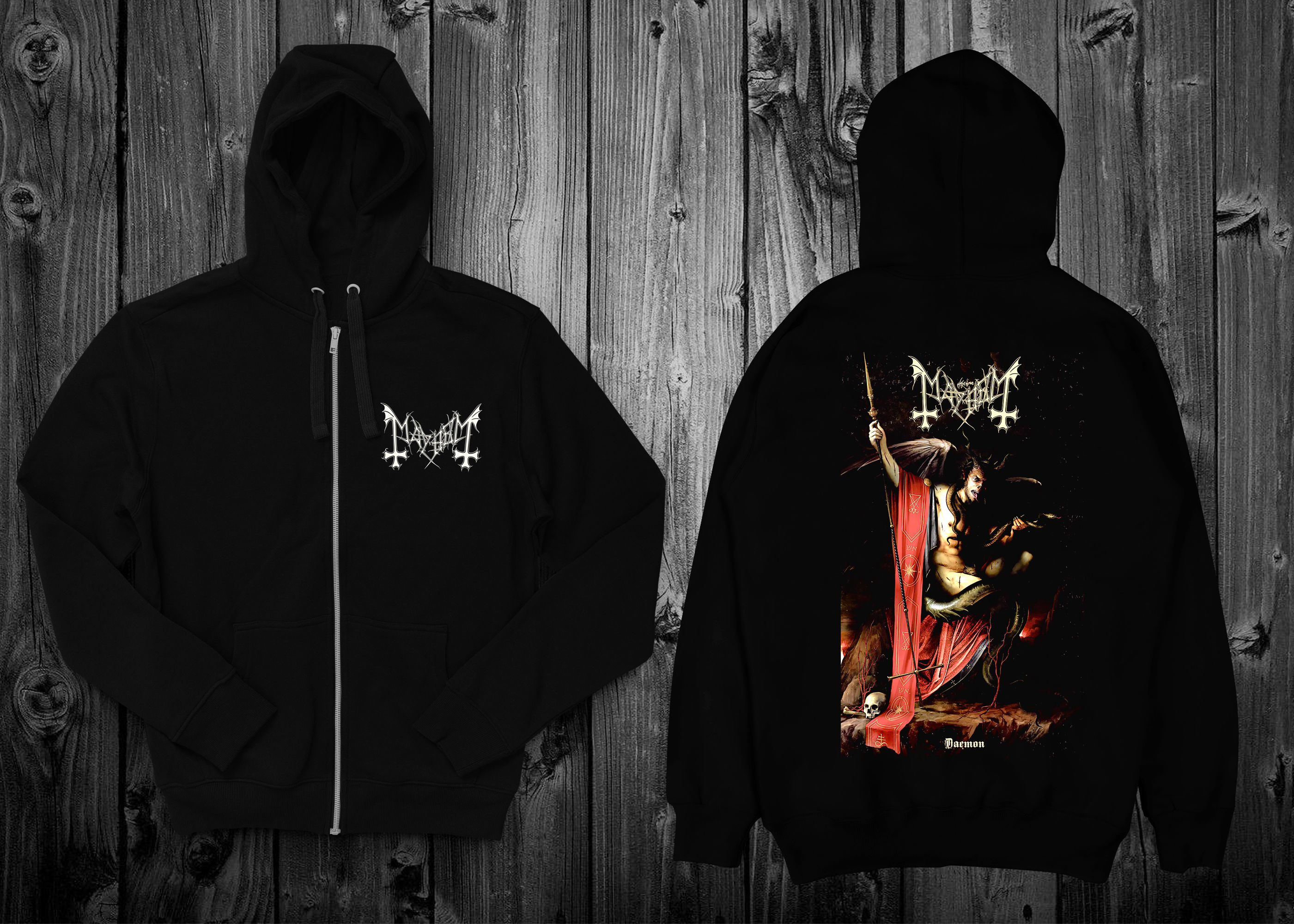 HOODIE ZIPPER  MAYHEM DAEMON 02