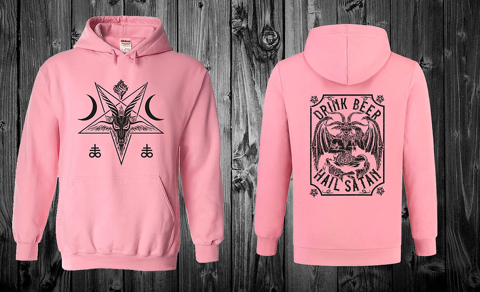 Miniatura: HOODIE DRINK BEER HAIL SATAN