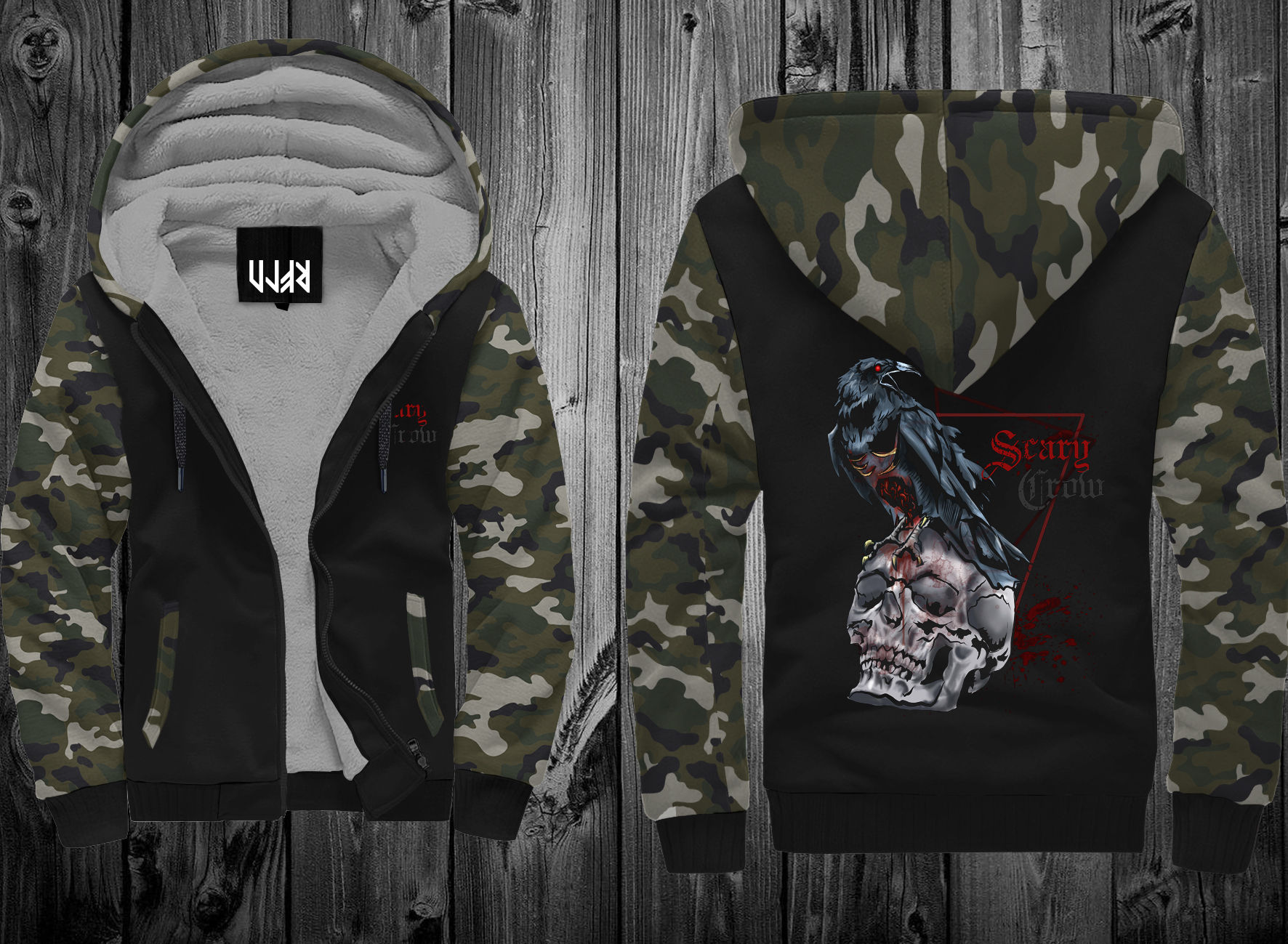 JACKET WINTER CAMO SCARY CROW