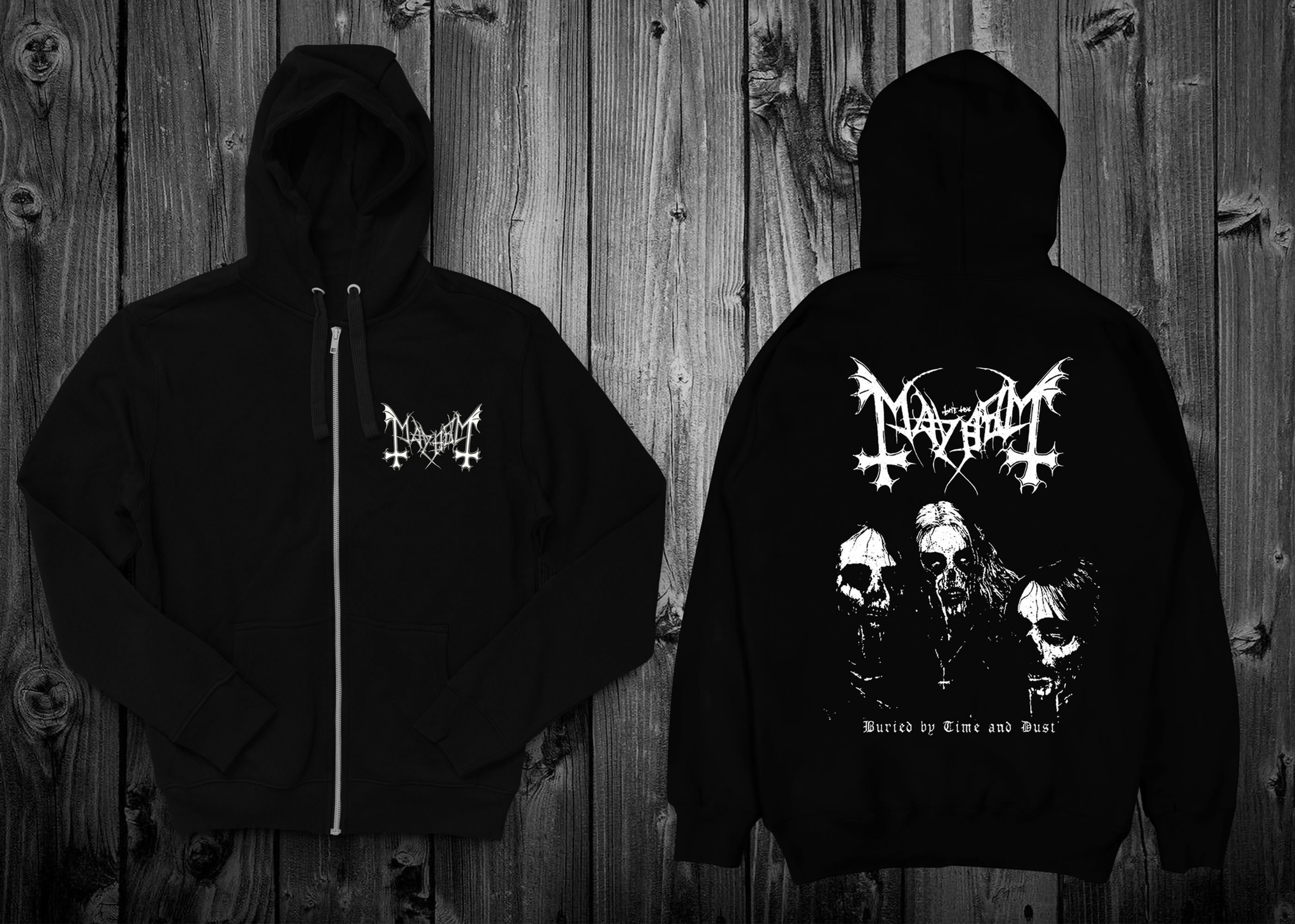 HOODIE ZIPPER MAYHEM BURIED BY TIME AND DUST