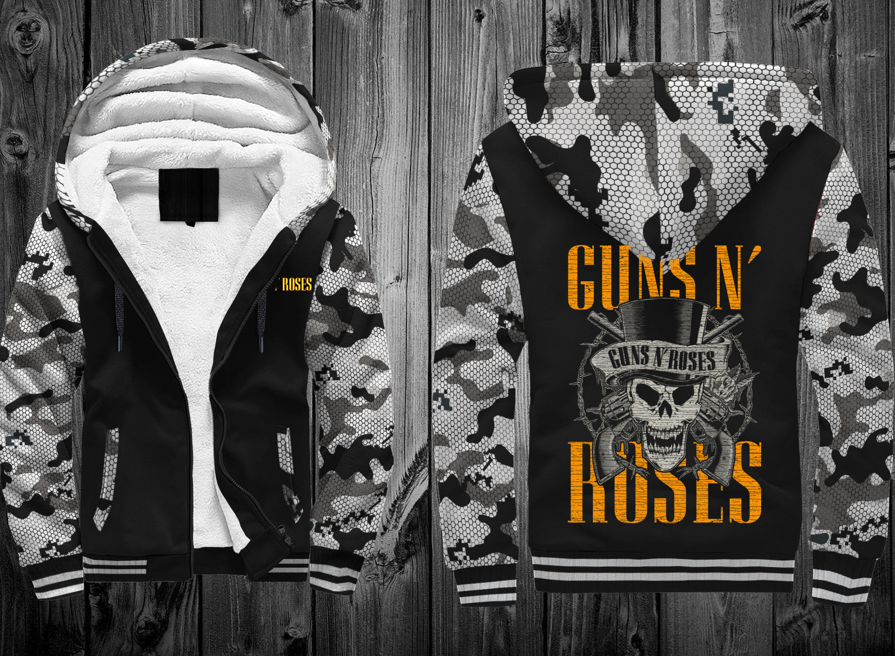 JACKET WINTER CAMO GUNS N ROSES 02