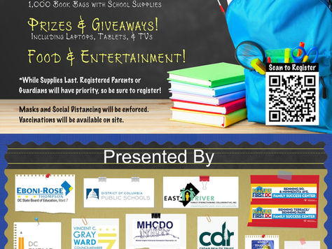 Ward 7 Back to School Giveaway - August 21, 2021