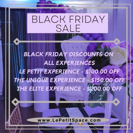 A party or event at Le Petit Event Space