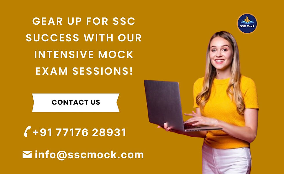 Take Online SSC mock, SSC Mock Papers Free, Online SSC-GD Mocks, Crack SSC GD, How to crack SSC GD, SSC Exam, SSC GD Preparation, SSC GD Online Preparation, Qualify in SSC GD, SSC Exam success, SSC GD,